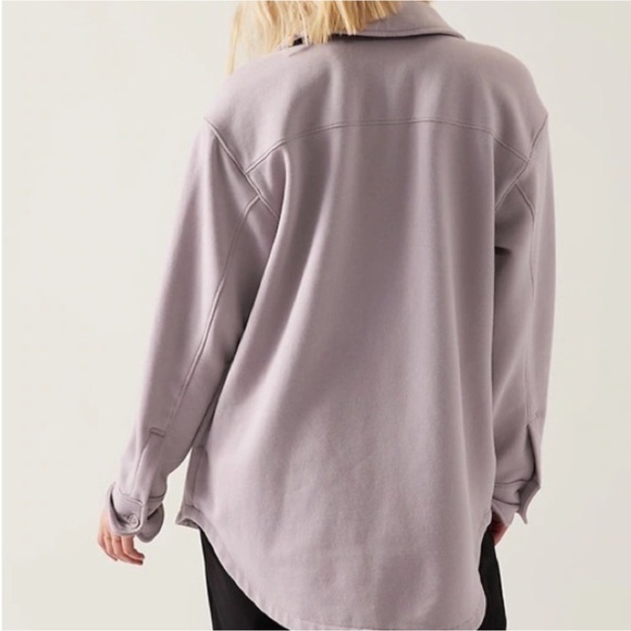 Athleta Retroplush Shirt Jacket NWT XL - Picture 5 of 6